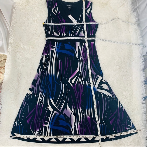 Glamour Multi Color Tiger Print Dress - Sz 16 - Picture 14 of 15